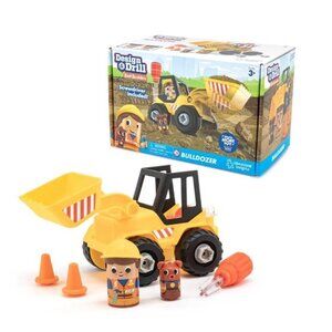 Educational Insights Design & Drill Bolt Buddies Bulldozer Kids Toy Power